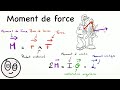 Comment calculer le moment de force  physique universitaire