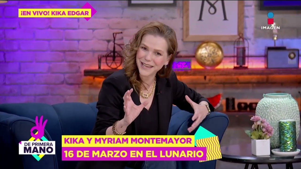 En vivo, Kika Edgar presenta su próximo concierto con Myriam Montemayor en el Lunario