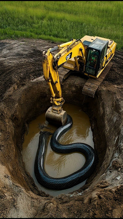 Momen yang Tak Terlupakan oleh Operator Ekskavator! 😱 #EpicExcavation #UnforgettableScene