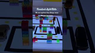 🌈✨ Dive into our Light Table adventure! Check out how we’ve used colored tape to create roadways