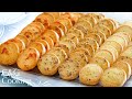 [ASMR] 3種のおつまみクッキーの作り方 | 3 types snack ice box cookies asmr