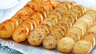 [ASMR] 3種のおつまみクッキーの作り方 | 3 types snack ice box cookies asmr