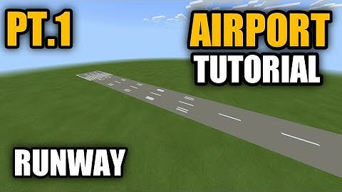 How To Build an Airport in Minecraft - Pt. 1 - Runway (READ DESC.)
