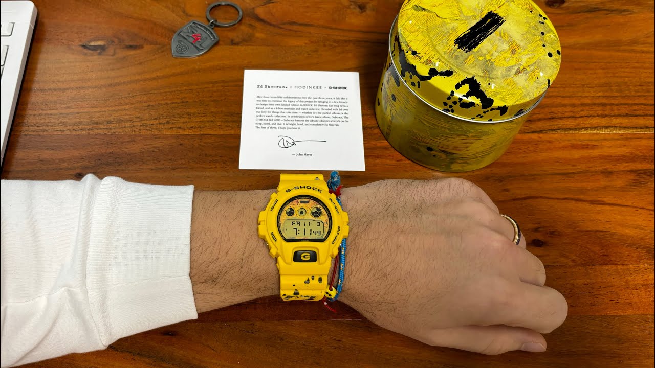 Hodinkee and Ed Sheeran Subtract Casio G-Shock unboxing - YouTube