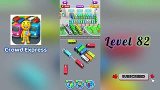 Crowd Express Level 82 Walkthrough 🚶‍♂️🧠 | Step-by-Step Guide | SolutionGuruji