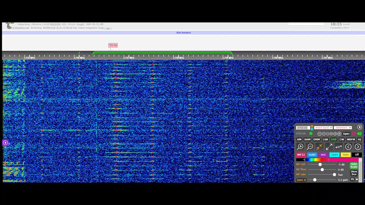 Russian Mystery Military Station  "The Pip" 3756 kHz (Night freq)
