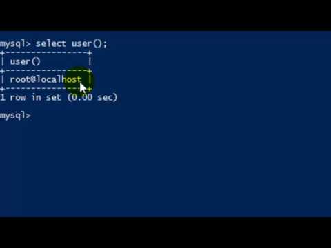 How to print the name of current user in MySQL server