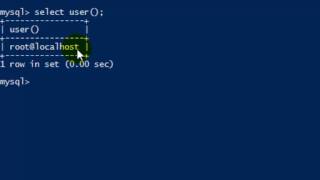 How to print the name of current user in MySQL server