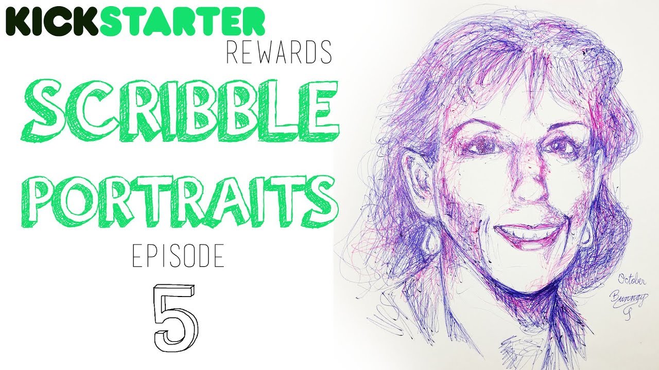 Kickstarter Rewards / Scribble Portraits - 30min Timelapsed, EPS 5