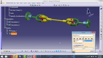 catia v5 aniation ##26: (universal joint-2)
