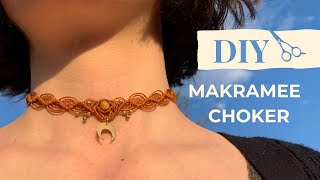 Makramee Tutorial Halskette Anfänger // Anleitung Schritt für Schritt - einfach erklärt