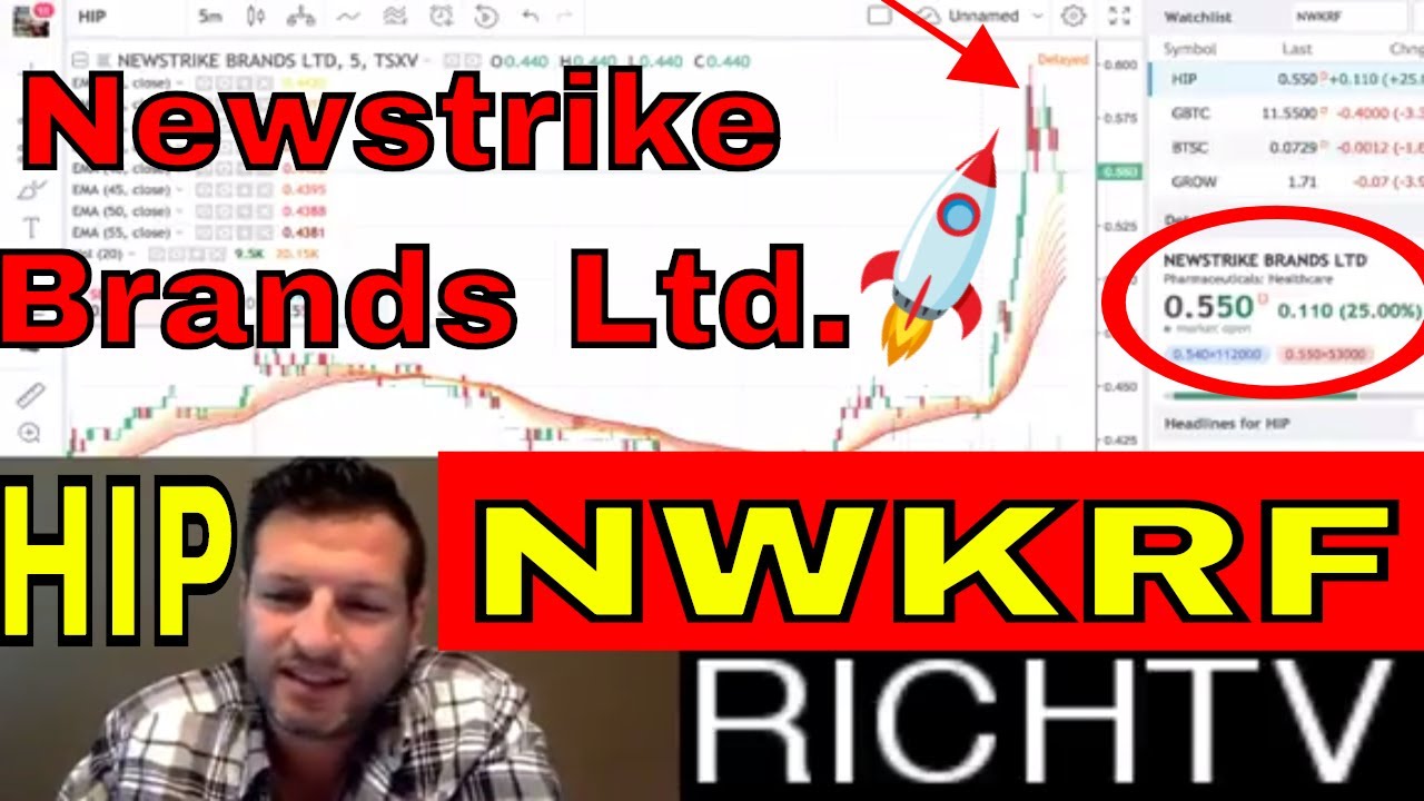 Newstrike Brands Ltd. (NWKRF) (HIP) up 25% will it continue?