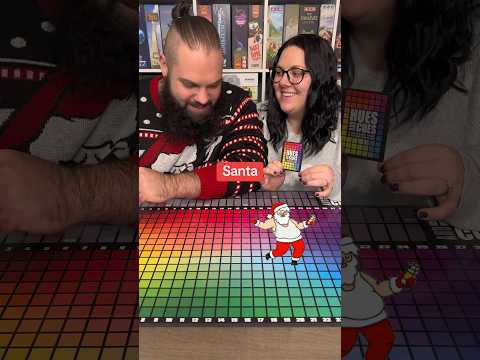 Come Play Hues And Cues With Us, Christmas Edition! Boardgame Couple
