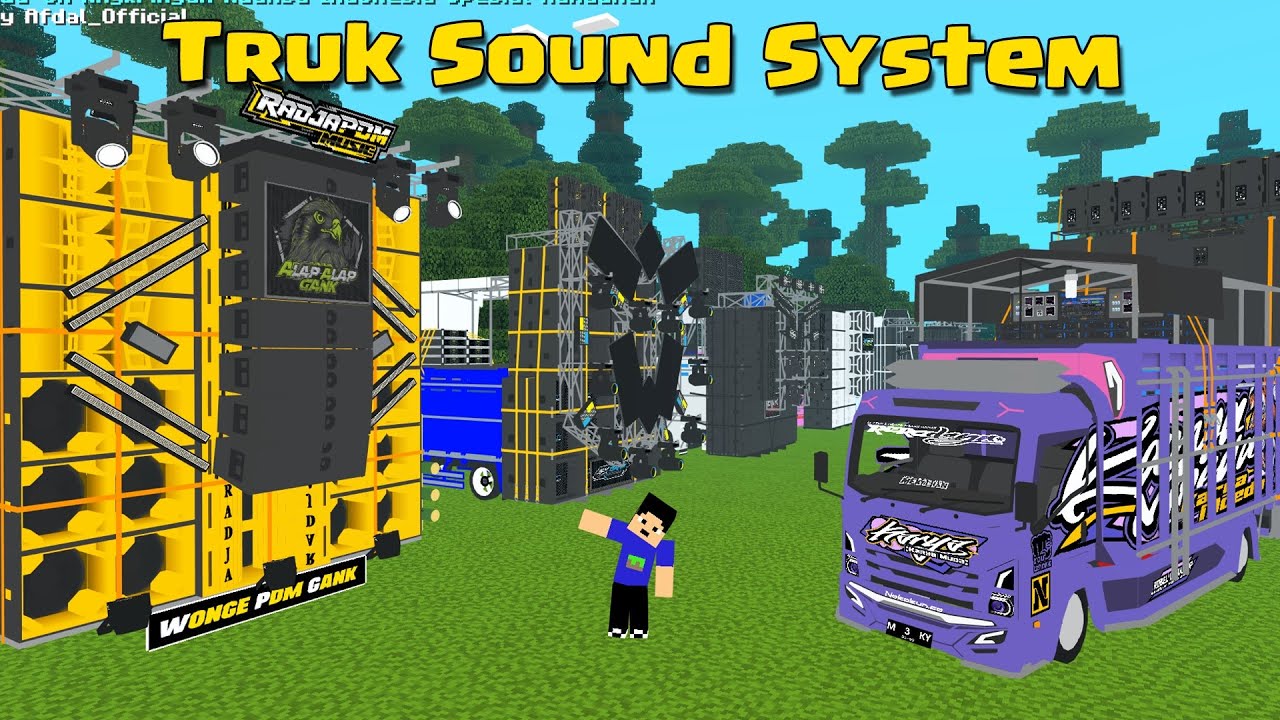KONTES TRUCK SOUND SYSTEM RAMAI BANGET DAN KEREN DI MCPE