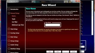 Race Coordinator Tutorial -- Setup Wizards