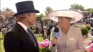 Simon Baker Royal Ascot June 2015 Channel 4 interview