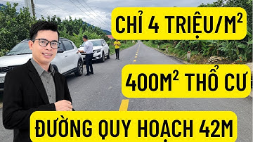 Chủ cắt lỗ 500 triệu cần bán lô đất mặt tiền đường nhựa QH 42m, có 400m² đất thổ cư.