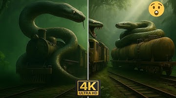 Nature Exploration | Train vs Giant Python | Mystery Jungle #trending #wildlife