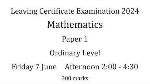 leaving cert maths paper 1 2024 ordinary level  question 9 d i (my first attempt)