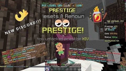 Taking On Pit Hackers/Pres 14- Hypixel pit