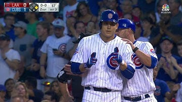 LAA@CHC: Rizzo opens scoring with RBI single to right