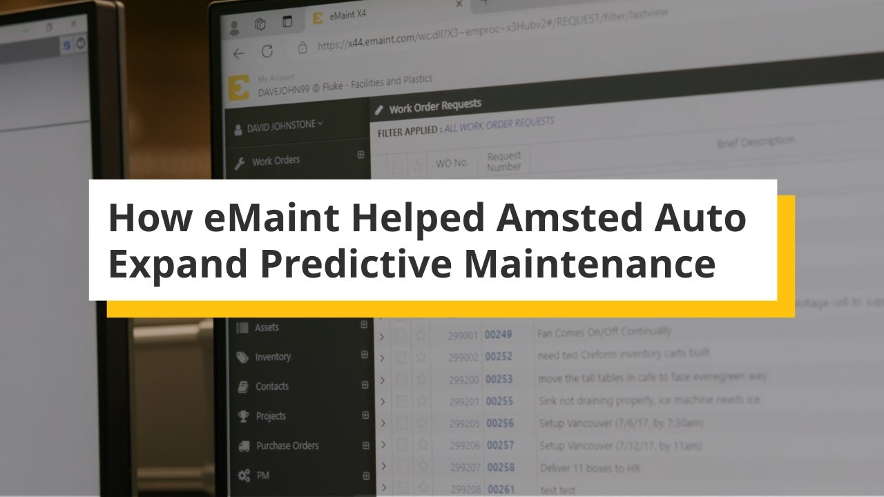 How eMaint Customer Support Helped Amsted Auto Expand Predictive Maintenance
