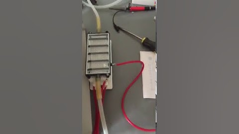 testing new ozone generator parts