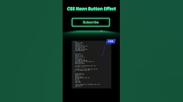 CSS Neon Button Hover Effect with reflection || CSS Hover Effect #shorts
