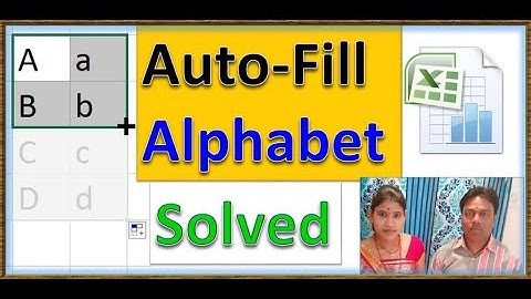 How To Drag and Autofill A To Z Sequentially In Excel |How to click and drag to fill in the alphabet