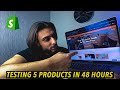 I Tried Shopify Drop-Shipping 5 Different Products in 2 Days! (48 HOUR DROPSHIPPING CHALLENGE)