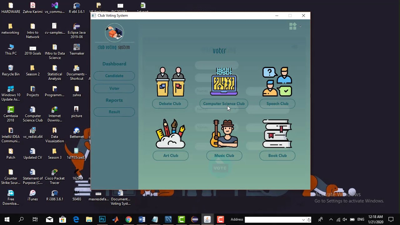 Simple Club Voting System