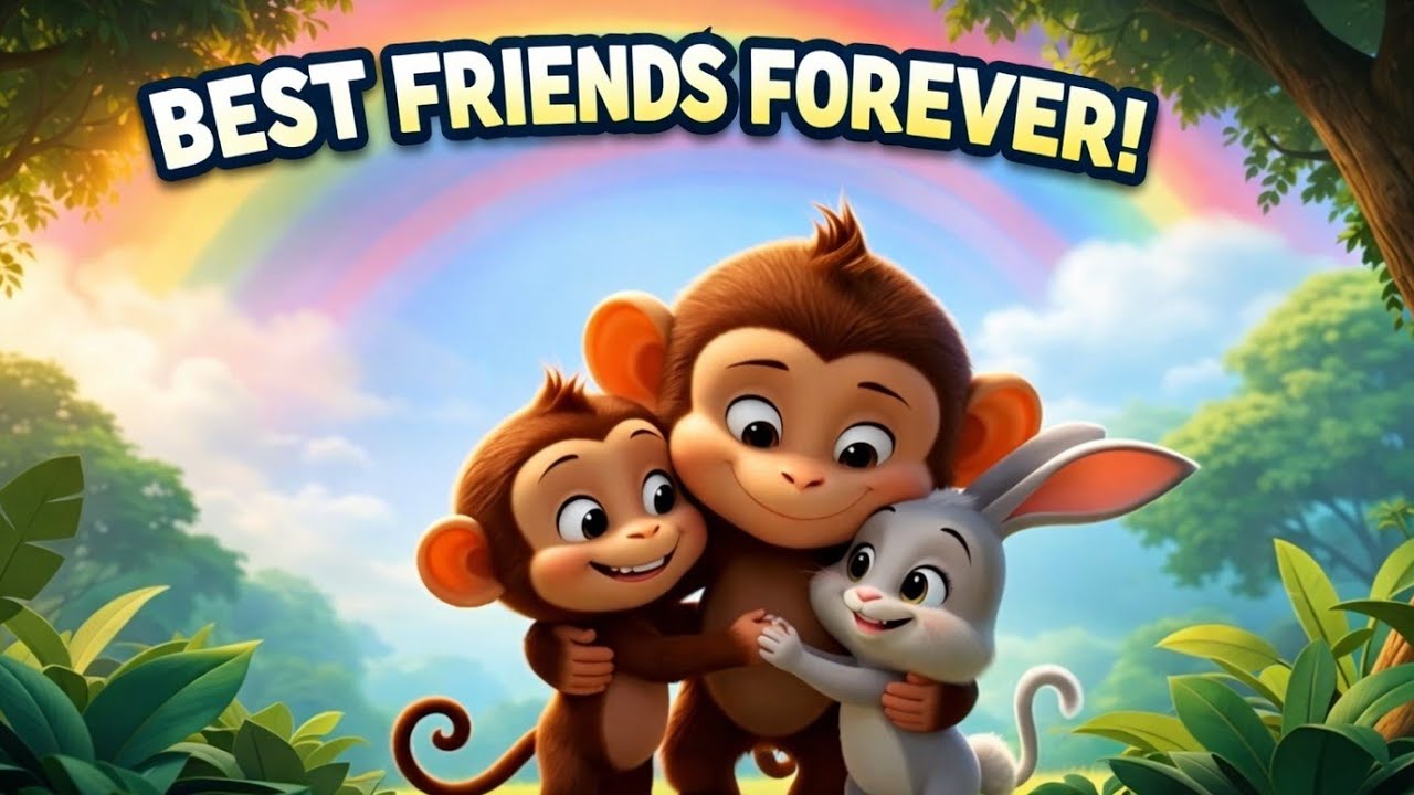 Momo the Happy Monkey 🐒 | Fun Jungle Adventure & Friendship Story for Kids”