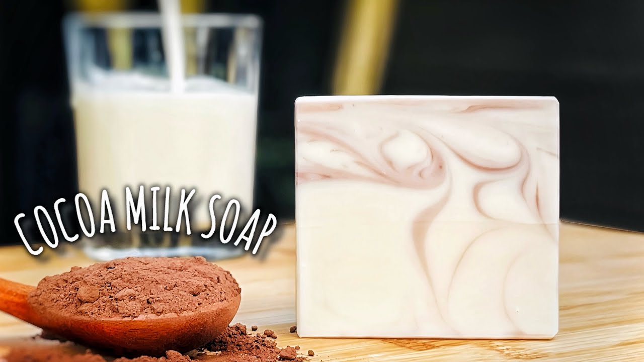 Making Milk Soap🥛with Cocoa Powder | A Creamy Natural Recipe