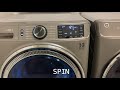 How does the Spin Cycle work in GE UltraFresh Front Load Washing Machine
