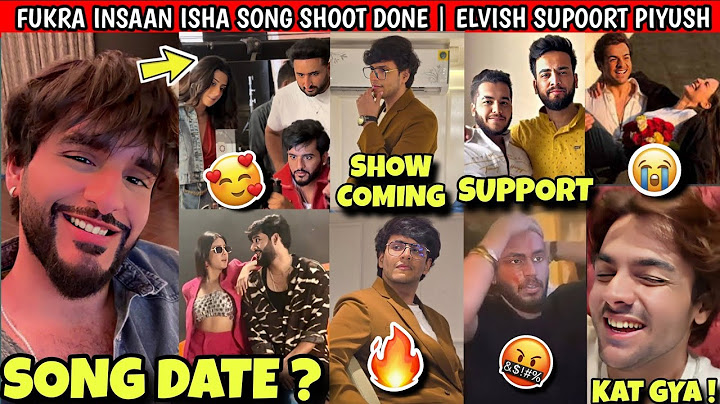 OMG🥰! Fukra Insaan Isha Song Shoot Complete | Triggered Show COMING | Elvish Support Piyush | Ashish