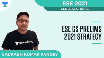 ESE GS Prelims 2021 Strategy | ESE 2021 | General Studies | Saurabh Kumar Pandey