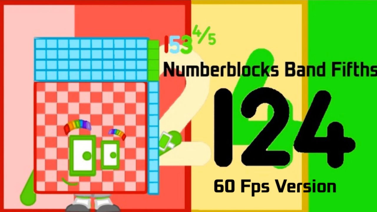 [TW: Helicopter On 154.6] Numberblocks Band Fifths 124 (60 Fps) - YouTube