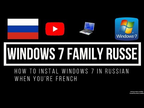 Vidéo: Comment Installer Windows En Russe