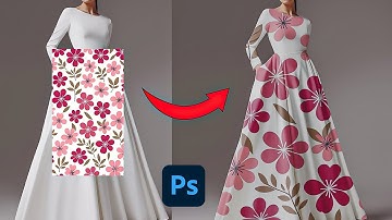 How to add design on dress  Adobe Photoshop 2025 trick