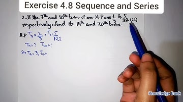 Exercise 4.8 Class 11 Question 2 | Sequence and Series | harmonic progression | Ex 4.8 Class 11 q 2