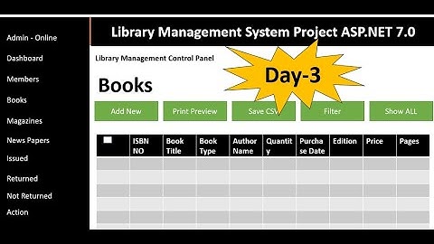 Library Management System In ASP.NET CORE and SQL Server | Real Time scratch project | Day-3