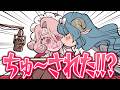 【百合】配信中にキスされる百合カップルVtuber | 手描き切り抜き【あおさむ】