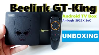 Beelink Gt-King Android Tv Box Powered By New Amlogic S922X Soc Unboxing Video