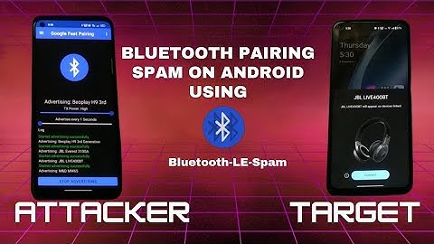 How to do Bluetooth pairing spam on android using Bluetooth-LE-Spam