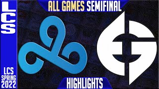 C9 vs EG Highlights ALL GAMES | LCS Lock In Semi-finals | Cloud9 vs Evil Geniuses