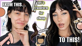 LET&#39;S TRANSFORM! TAPE IN HAIR EXTENSIONS AND A LOTTA MAKEUP | MAKEMEUPMISSA