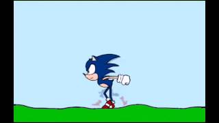 Teste Sonic correndo! RoughAnimator app