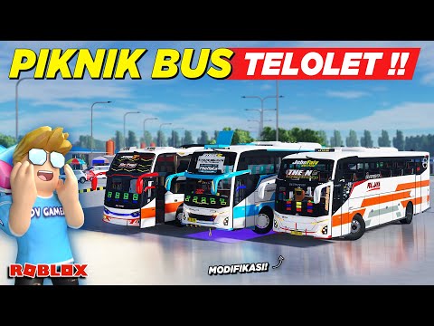 PIKNIK KE KOTA BARU NAIK BUS TELOLET BASURI MODIFIKASI !! ROLEPLAY BUS INDONESIA 