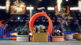 Hot Wheels Monster Trucks Loop &amp; Flip Trophy Challenge | AD