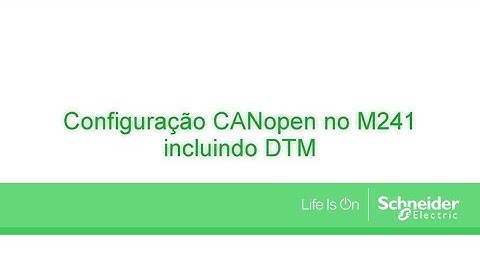 Como configurar a rede CanOpen utilizando DTM no M241